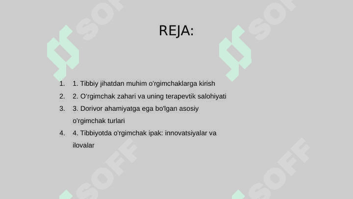 Tibbiyotda ahamiyatga ega bo'lgan o'rgimchaklar 2