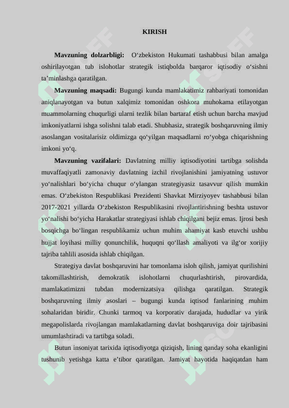 IQTISODIYOTNI DAVLAT TOMONIDAN TARTIBGA SOLISHNING MOHIYATI VA ZARURLIGI. 4