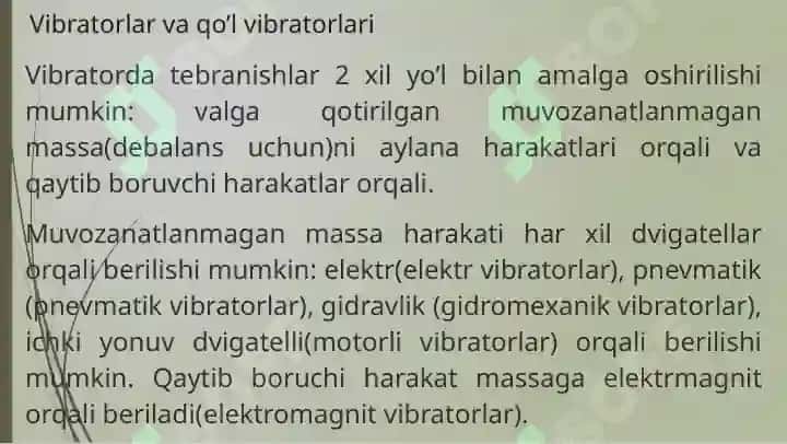 Materiallarni quyultirish va gidravlik tasnifi uchun mashinalar 4
