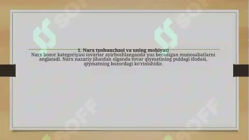 Narxsiyosatini Shakllantirish yo’llari 3
