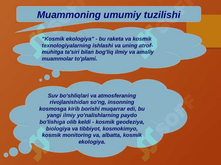 Ekologiya va kosmik 3