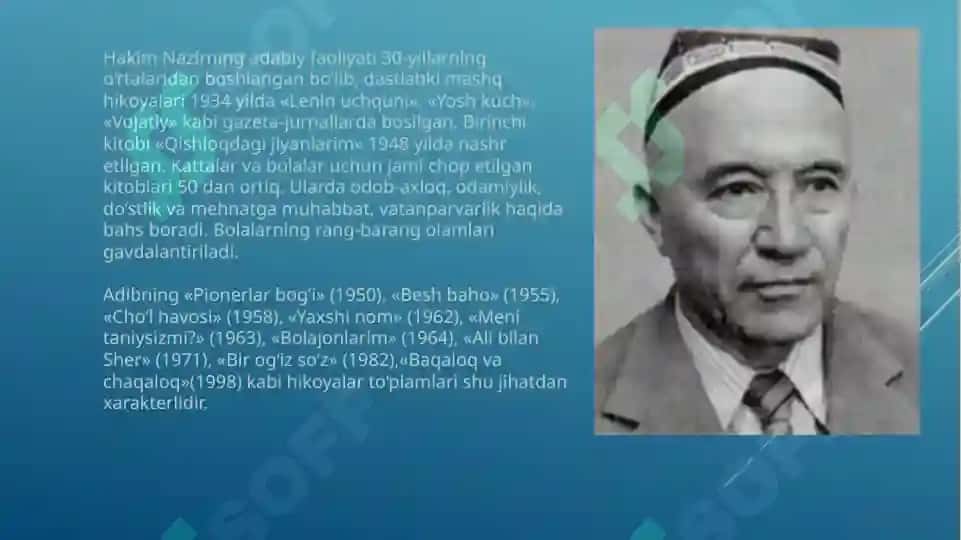 hakim nazirning hayoti va ijodi 3