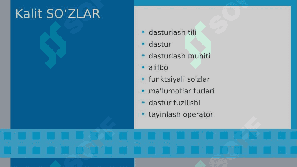 PYTHON DASTURLASH TILI 2