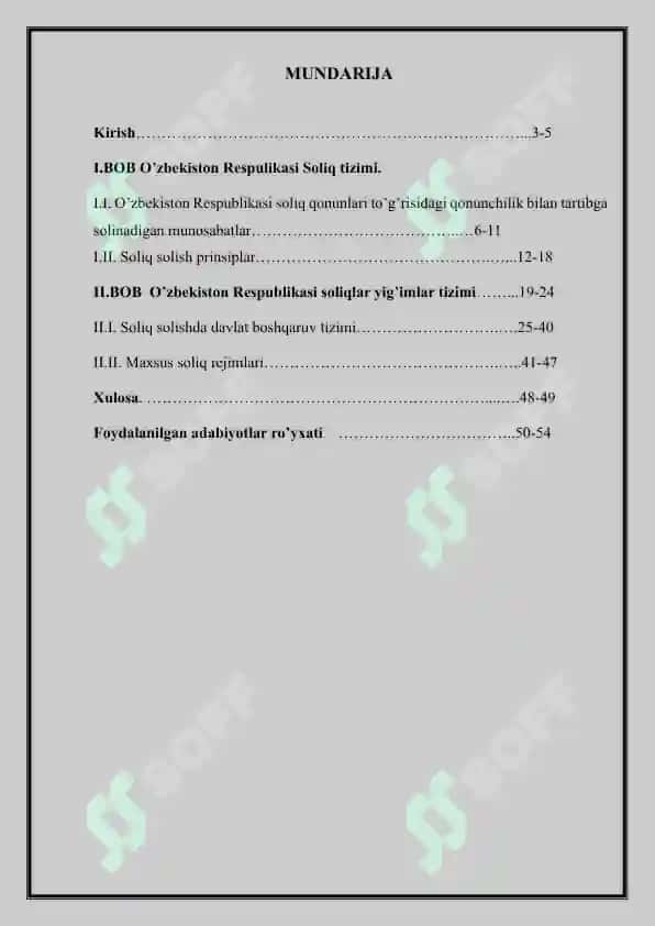 O'zbekiston Respublikasi Soliq Tizimining Konstitutsiyaning Huquqiy Asoslari 2
