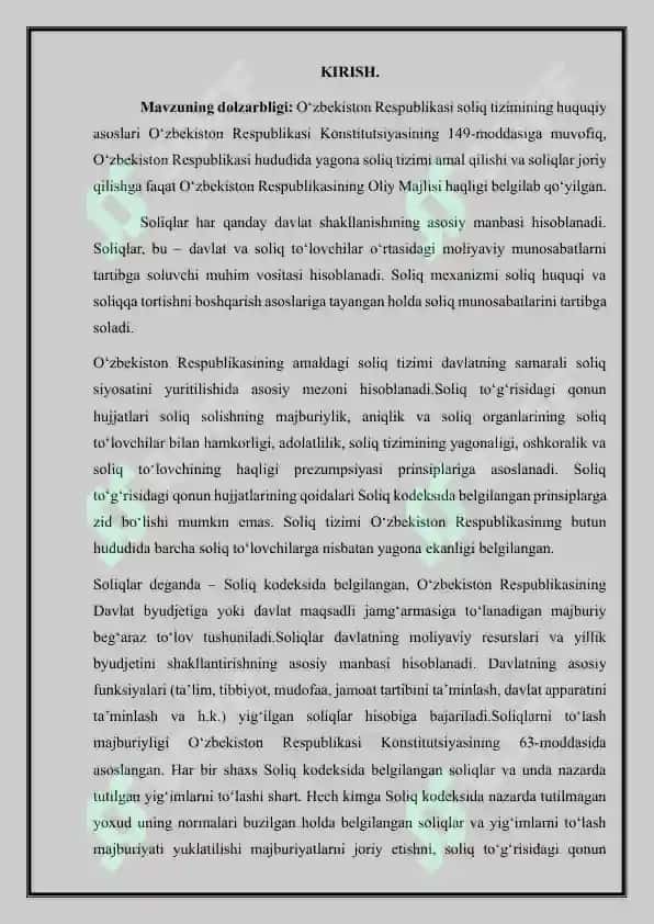 O'zbekiston Respublikasi Soliq Tizimining Konstitutsiyaning Huquqiy Asoslari 3