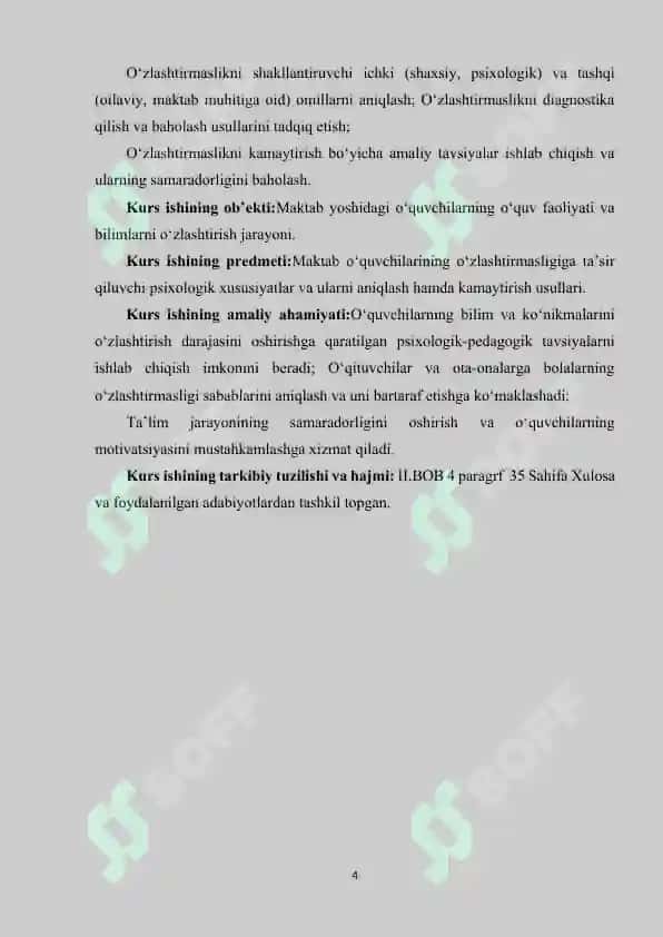 MAKTAB O‘QUVCHILARINING O‘ZLASHTIRMASLIGINI PSIXOLOGIK XUSUSIYATLARI. 4
