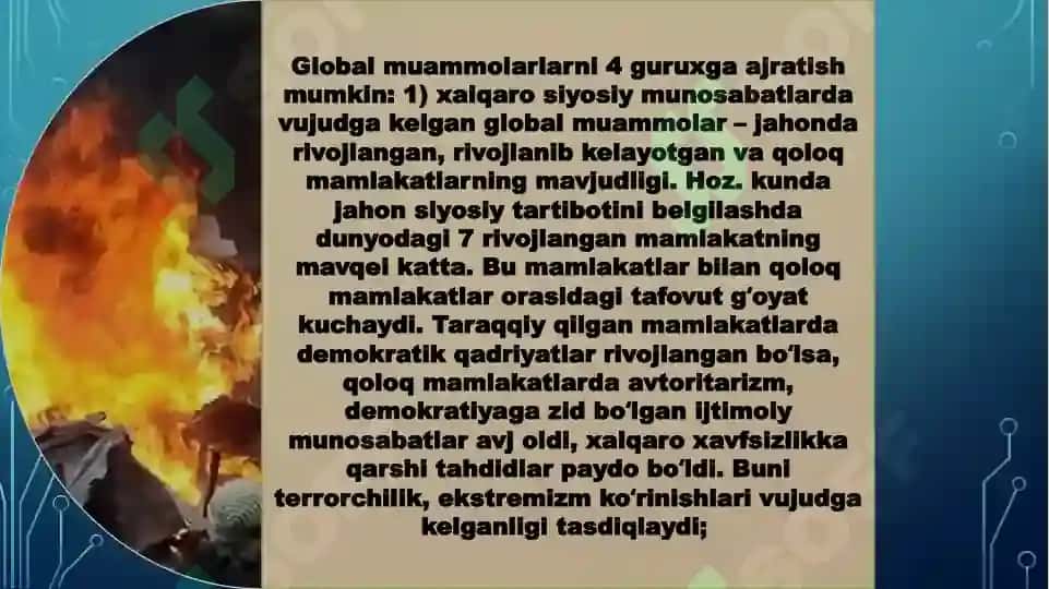 Jahonning global muammolari 3