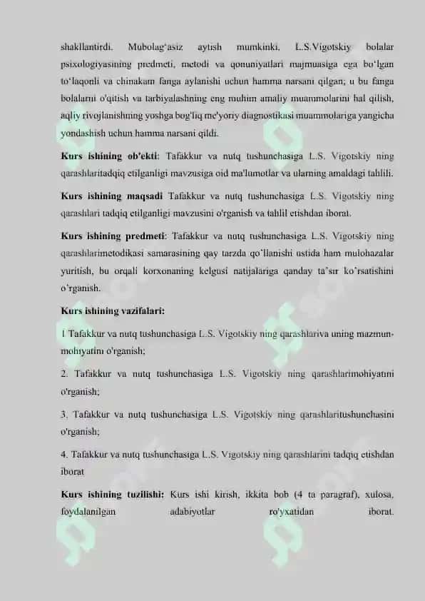 Tafakkur va nutq L.S.Vigotskiy bo’yicha 4