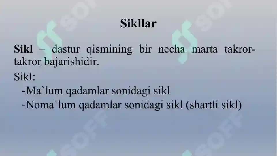Pythonda sikllar 2