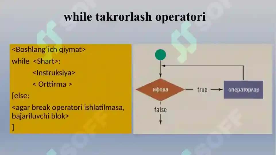 Pythonda sikllar 7