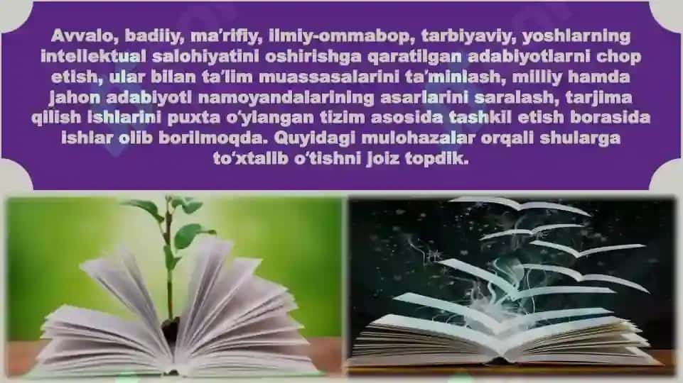 Kitobxonlik ma’daniyatini shakllantirish orqali o'qituvchining tanqidiy tafakkuri 3