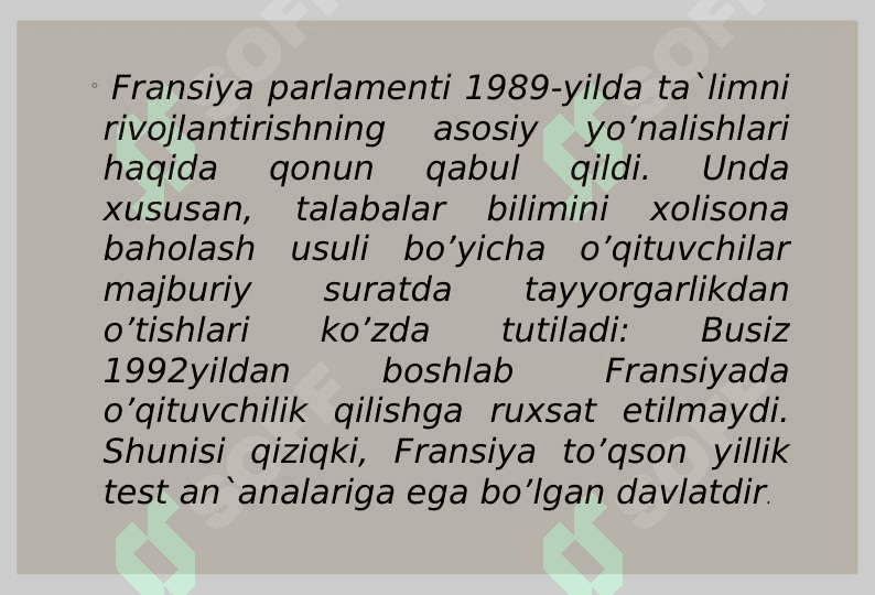Test turlari 8
