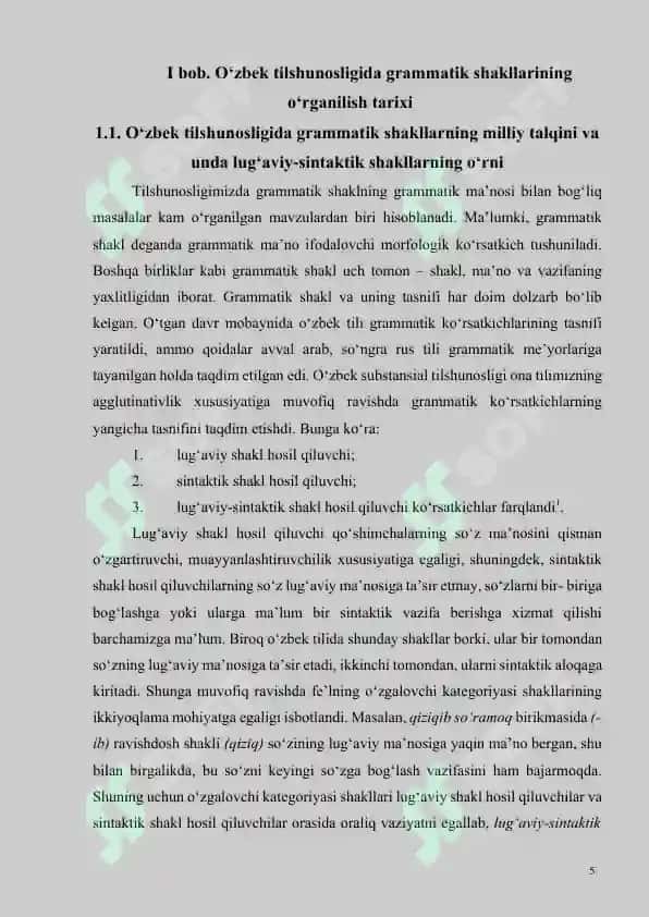 O‘zbek tilshunosligida umumiy va xususiy grammatik ma’no tavsifi 4