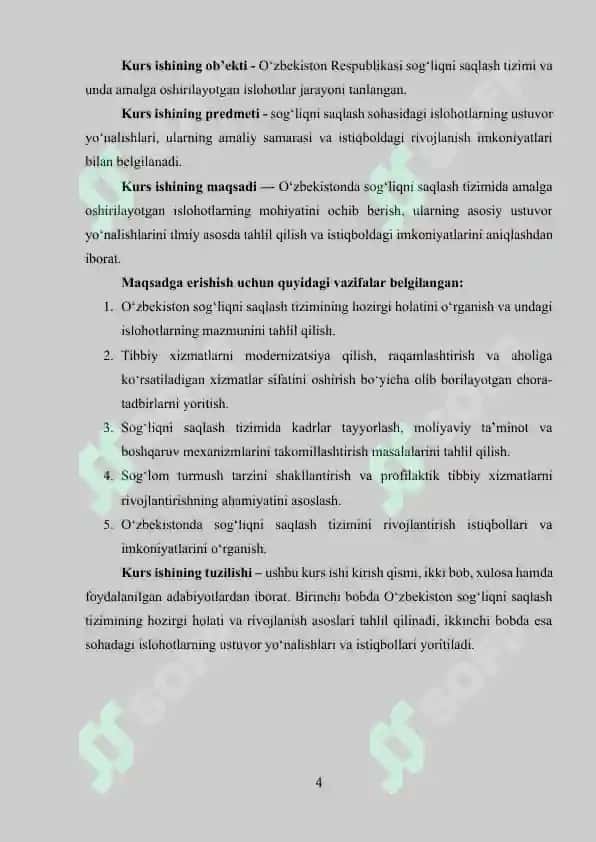 O'zbekistonda sog'liqni saqlash sohasidagi islohotlarning ustuvor yo‘nalishlari 4