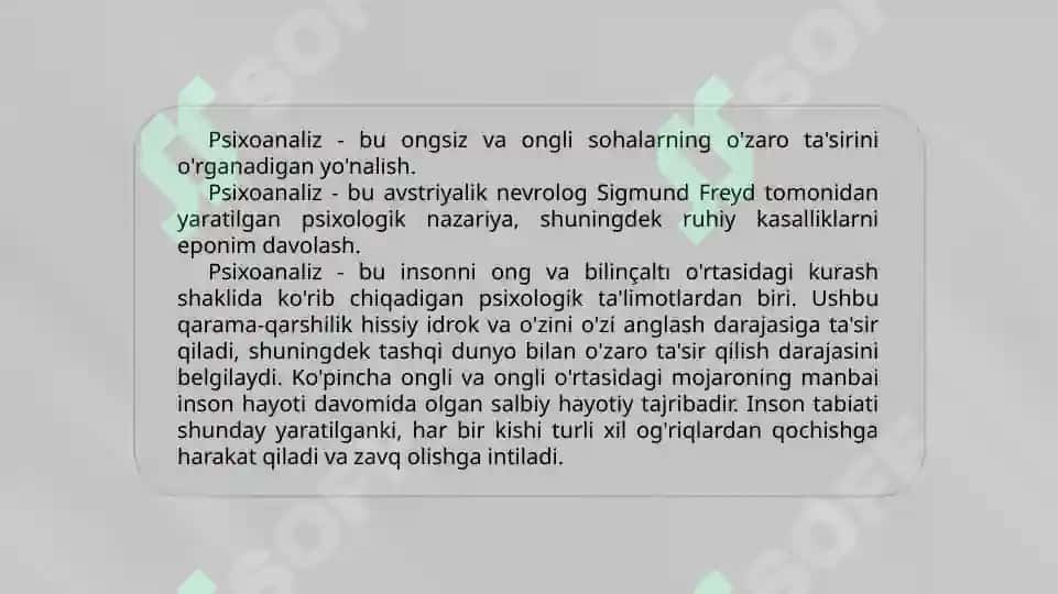 Psixoanaliz ta’limoti 2