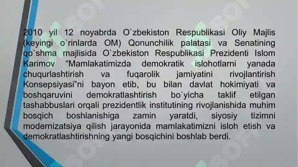 O‘zbekistonda huquqiy davlat konsepsiyasi. 3