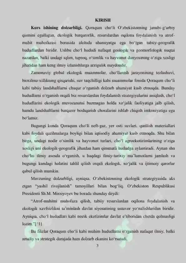 Qoraqum choʻli (kurs ishi) 3