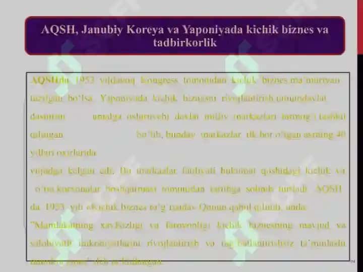 Rivojlangan mamlakatlar biznesining o’ziga xos tomonlari va ulardan mamlakatimiz biz 2