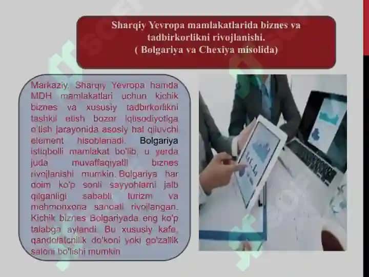 Rivojlangan mamlakatlar biznesining o’ziga xos tomonlari va ulardan mamlakatimiz biz 8