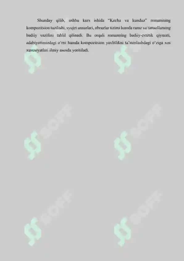 kecha va kunduz romani kompozitsiyasi 4