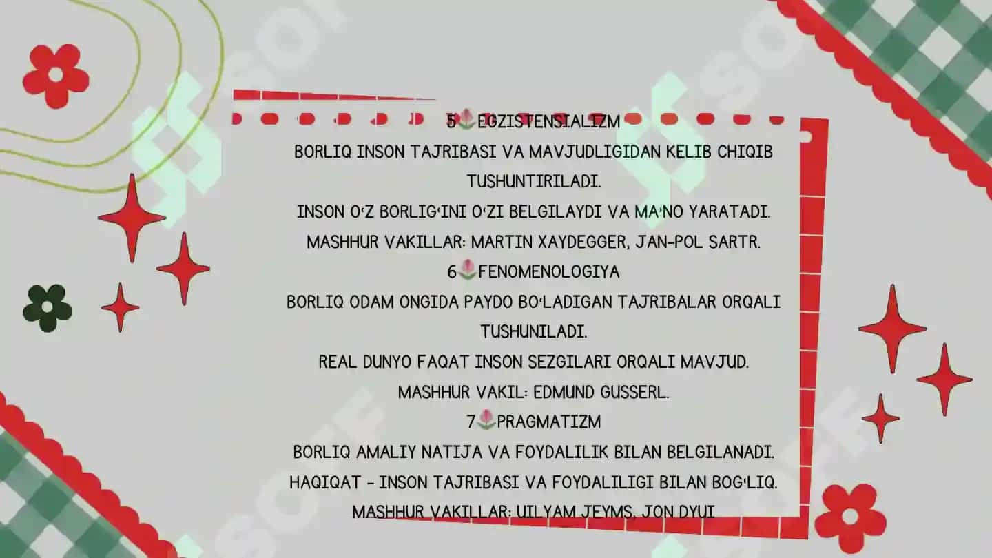 Borliq falsafasi slayd. Ontologiya slayd. 8