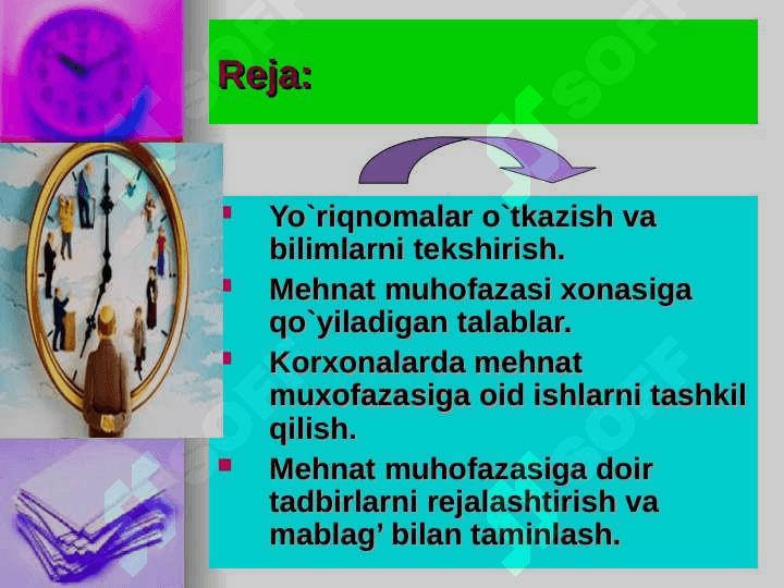 MEHNAT XAVFSIZLIGI TO’G’RISIDA  INSTRUKTAJ (YO’RIQNOMA) LAR BERISH 2