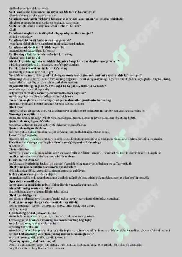 texnik risk test 2