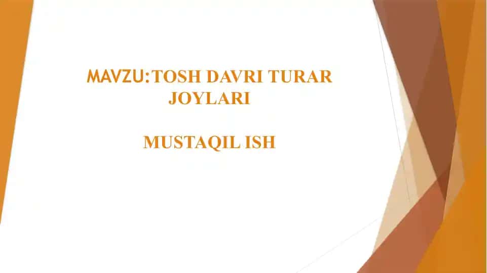 TOSH DAVRI TURAR JOYLARI 1