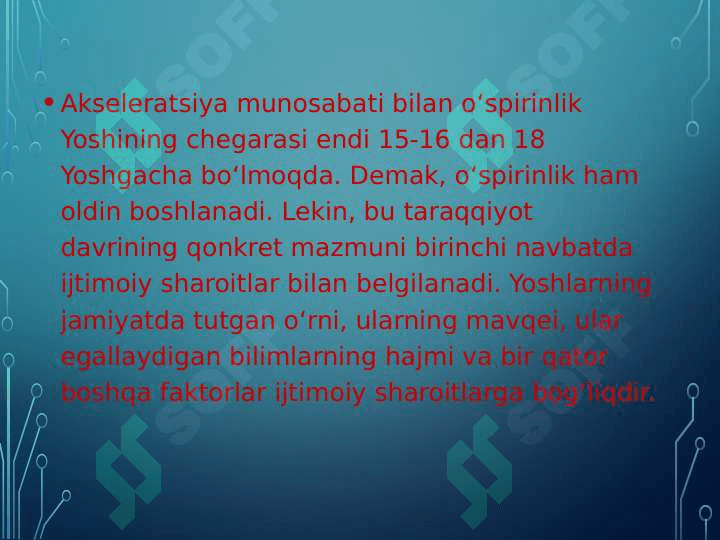 Ilk o’sprinlik yoshining psixalogik xususyatlari 4