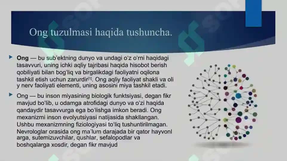 Ong tuzulmasi haqida tushuncha. 3