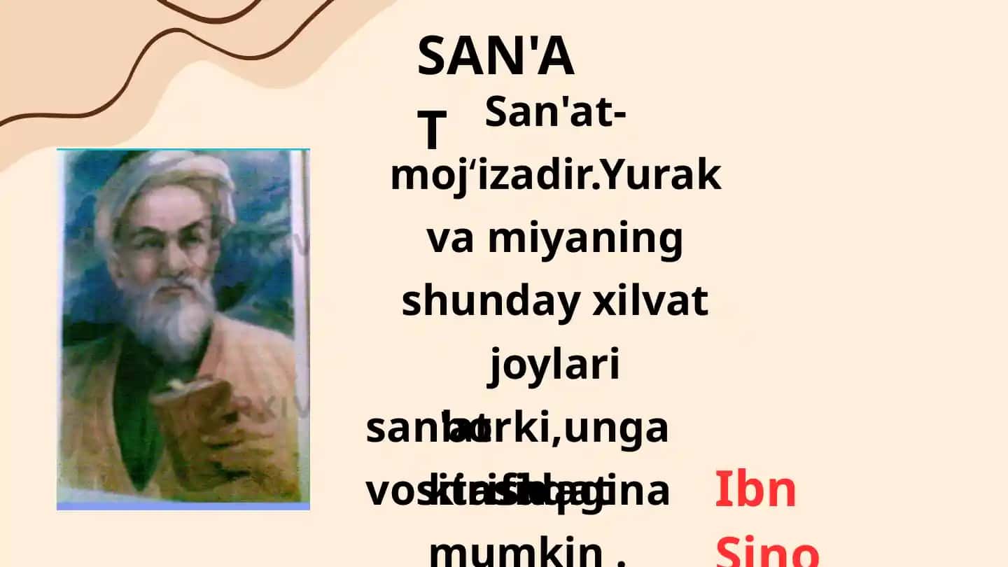 San'at slayd. Falsafada san'at