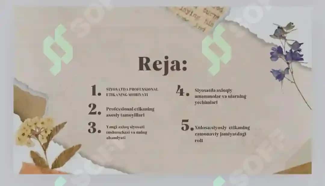 Siyosatda professional etika va yangi axloq siyosati 2