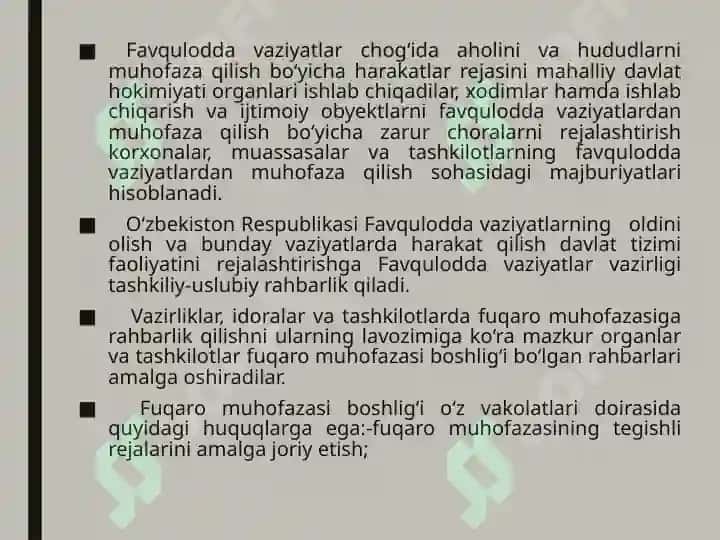 Aholi va hududlarni tabiiy va texnogen xususiyatli favqulodda vaziyatlardan muhofaza qilish rejasi 3