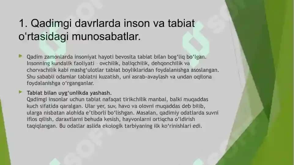 Qadimgi davrda ekologik tarbiya masalalari 3