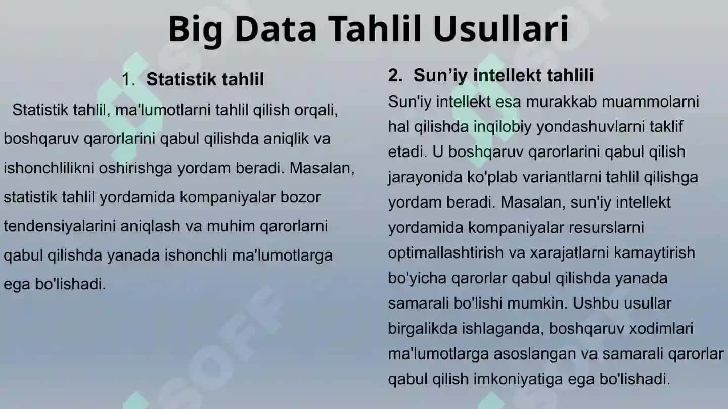 BIG DATA haqida  ma'lumotlar 5