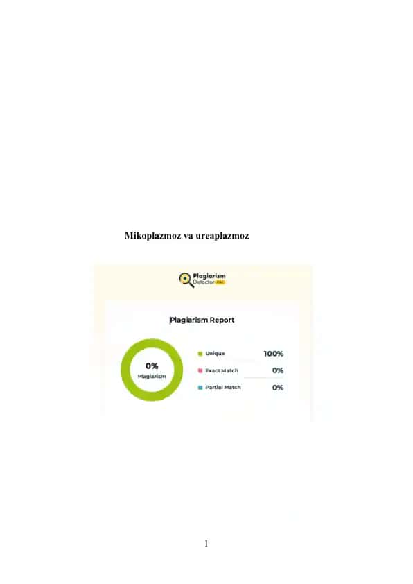 Mikoplazmoz va ureaplazmoz 1