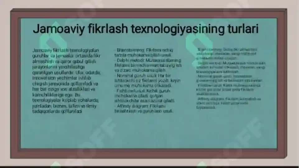 jamoaviy fikrlash texnologiyasi 5