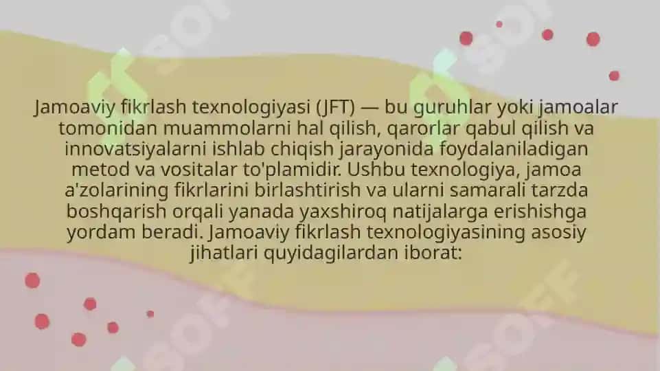 jamoaviy fikrlash texnologiyasi 8