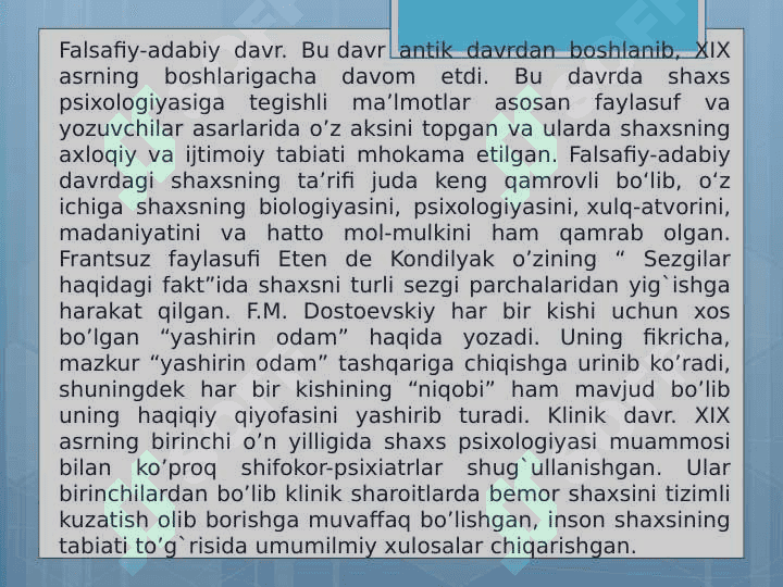 Shaxsni o’rganish metodlari 3