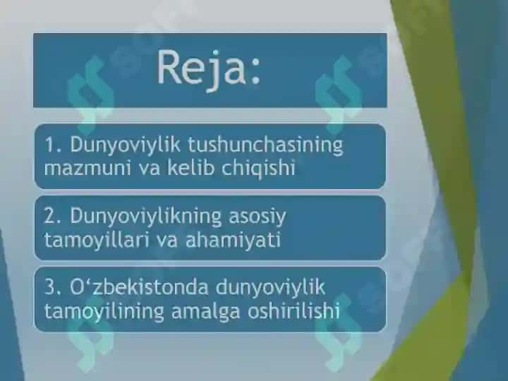 DUNYOVIYLIK TUSHUNCHASINING MOHIYATI 2