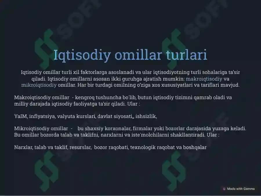 Qaror qabul qilishda iqtisodiy omillar 3