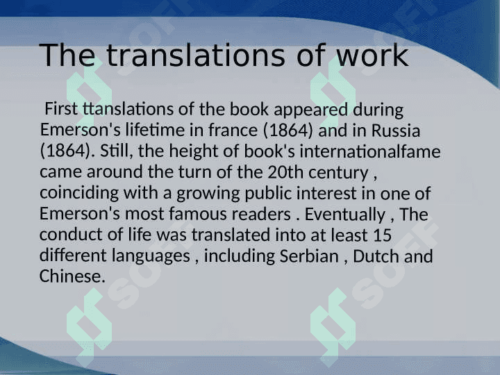 "The conduct of life" by Ralph Waldo Emerson 4