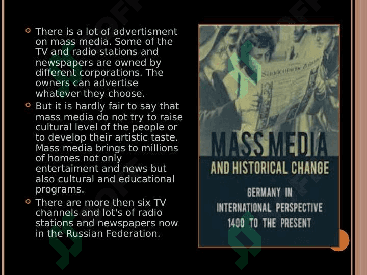 the mass media the press 6