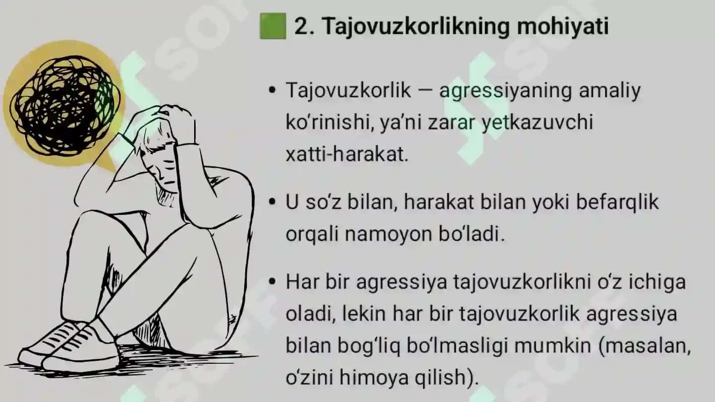 Agressiya va tajovuzkorlik 3