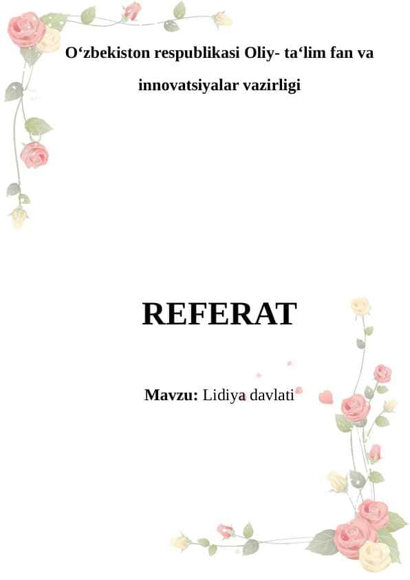 Lidiya davlati