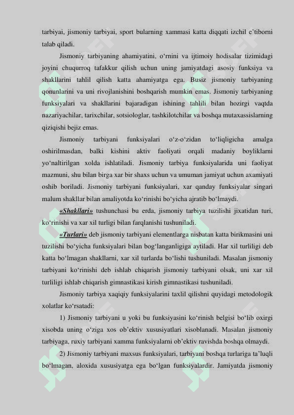 Jismoniy tarbiyaning jamiyatdagi asosiy funksiya va shakllari 2