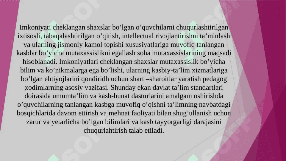 Aqliy rivojlanishda nuqsoni boʻlgan bolalarda sezgi va idrokning rivojlanishi 5