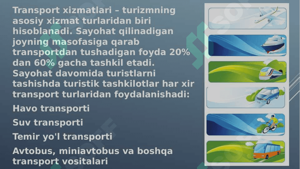 O'zbekistonda turizmni rivojlantirish imkoniyatlari 5