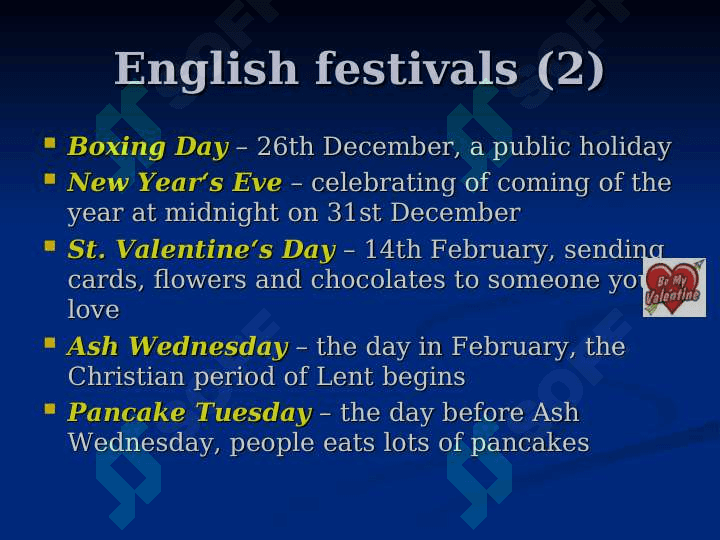 English traditions 4