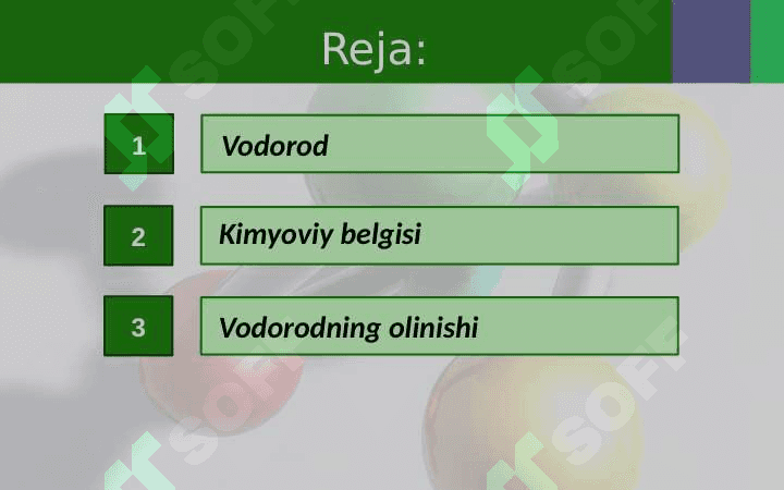 Vodorod kimyoviy elementi 2
